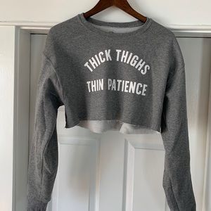 Long sleeve crop top